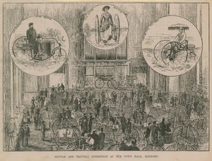 Exposition de vélos et tricycles à la mairie de Holborn - English School