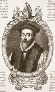 Évêque Hooper, illustration de The Church of England: A History for the People par H.D.M. Spence-Jones - English School