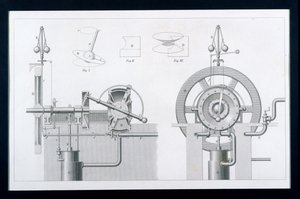 Moteur à vapeur rotatif ou à disque de Bishop, de Cyclopaedia of Useful Arts & Manufactures, édité par Charles Tomlinson, vers 1880