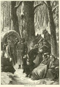 Bivouac dans la neige, novembre 1870 - English School