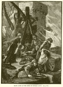 Agnes noire au siège du château de Dunbar - English School