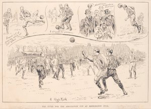 Blackburn Rovers contre Nottingham County, de The Illustrated Sporting and Dramatic News, 23 mars 1891 - English School