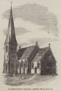 Église de Blackfordby, Ashby-de-la-Zouch (gravure) - English School