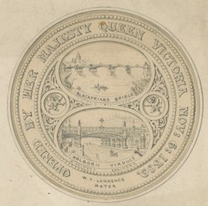 Pont de Blackfriars et viaduc de Holborn - English School
