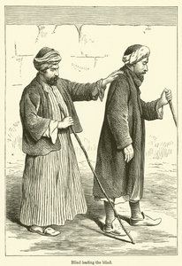 Les aveugles guidant les aveugles (gravure) - English School