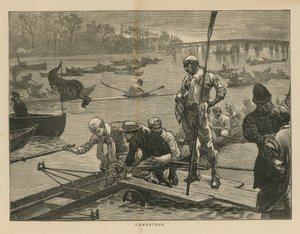 Course de bateaux sur la rivière Cam à Cambridge - English School