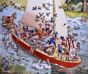 Scène de bateau (avec objets cachés)