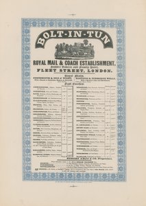 Établissement de la poste royale et des diligences de Bolt-in-Tun - English School
