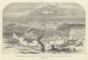 Bombardement de Sébastopol par les armées et flottes alliées britanniques et françaises, 17 octobre 1854 - English School