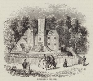 Maison de Boscobel (gravure) - English School