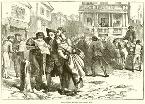 Les Bostoniens lisant le Stamp Act - English School