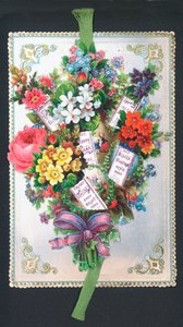 Bouquet de fleurs, carte de Noël - English School