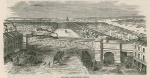 Pont à arc de Bow, gare de Stepney, Londres - English School