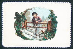 Garçon appuyé sur une barrière - English School