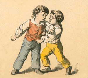 Garçons se battant - English School