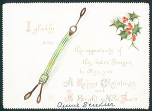 Bretelles, carte de Noël - English School