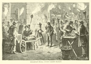 Étal de petit-déjeuner, marché de Covent Garden - English School