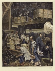 Déchargement en vrac à bord d