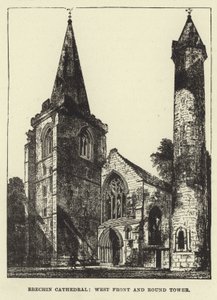 Cathédrale de Brechin, Façade ouest et Tour ronde