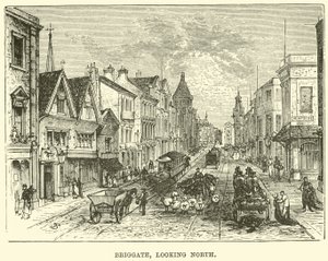 Briggate, vue vers le Nord