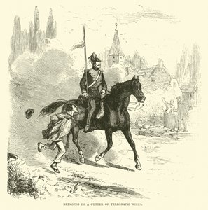 Ramener un coupeur de fils télégraphiques, septembre 1870 - English School