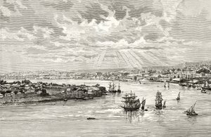 Port de Brisbane, Australie, c.1880, de 