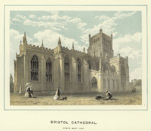 Cathédrale de Bristol, vue nord-est - English School