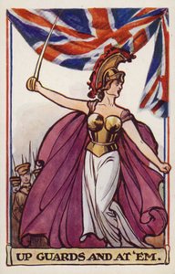 Britannia avec des soldats et le drapeau de l