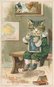 Carte de Noël britannique - English School