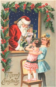 Carte de Noël britannique - English School