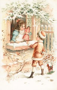 Carte de Noël britannique - English School