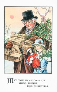 Carte de Noël britannique - English School