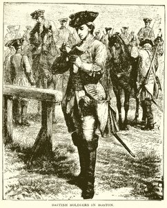 Soldats britanniques à Boston