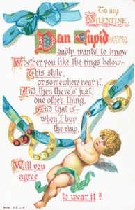 Carte de Saint-Valentin britannique - English School