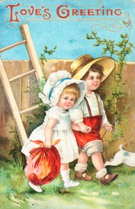 Carte de Saint-Valentin britannique - English School