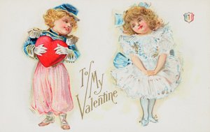 Carte de Saint-Valentin britannique - English School