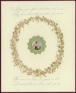 Carte de Saint-Valentin britannique avec une image d