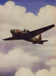 Bombardier moyen britannique Vickers Wellington en vol