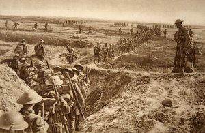 Infanterie britannique avançant dans l