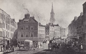 Broad Street, St Giles, vers 1830 - English School