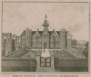 Bruce Castle, Tottenham, Londres; une vue prise en 1686 - English School