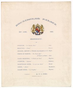 Concert au palais de Buckingham, 22 juin 1868 - English School
