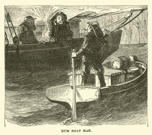 Homme de bateau de ravitaillement