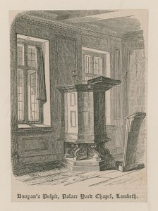 La chaire de Bunyan, chapelle de Palace Yard, Lambeth - English School