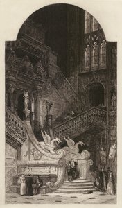 Cathédrale de Burgos, gravée par C O Murray, d