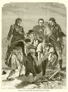 Enterrement de Sir John Moore après la bataille de Corunna - English School