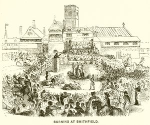 Brûlage à Smithfield - English School