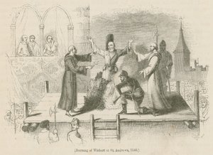 Brûlage de Wishart à St. Andrews, 1546 - English School
