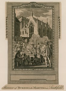 Brûlage des martyrs à Smithfield