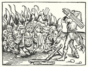 Brûler les Juifs en temps de peste - English School